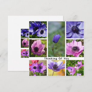 Denk aan je Anemone Photo Collage Save The Date