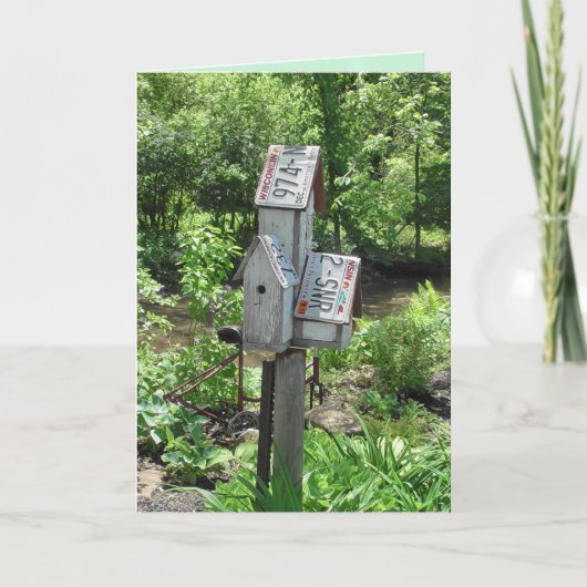Denk aan je Birdhouses Kaart (Voorkant)