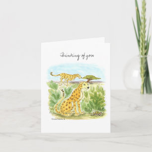 Denk aan je Cheetah Note Kaart