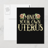 denk aan je eigen baarmoeder briefkaart (Voorkant / Achterkant)