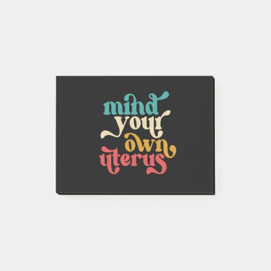 Denk aan je eigen baarmoeder post-it® notes (Voorkant)