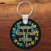 Denk aan je eigen baarmoeder sleutelhanger (Voorkant)