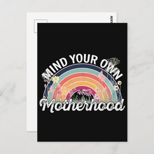 Denk aan je eigen moederschap, Moederdag geschenke Briefkaart (Voorkant / Achterkant)