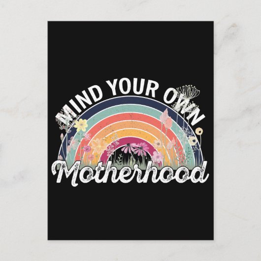 Denk aan je eigen moederschap, Moederdag geschenke Briefkaart (Voorkant)