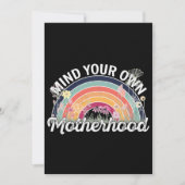 Denk aan je eigen moederschap, Moederdag geschenke Kaart (Voorkant)