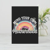 Denk aan je eigen moederschap, Moederdag geschenke Kaart (Staand voorkant)