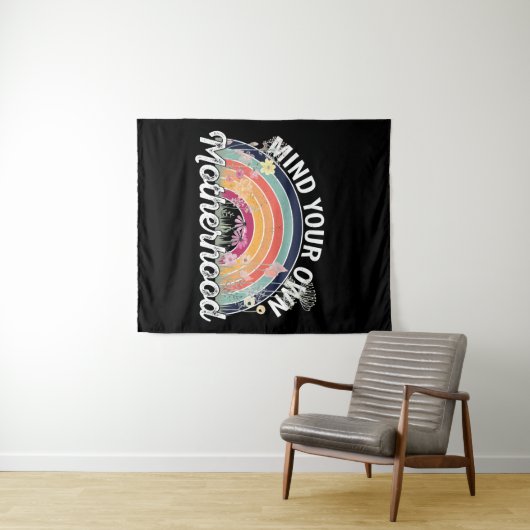 Denk aan je eigen moederschap, Moederdag geschenke Wandkleed (In Situ (horizontaal))