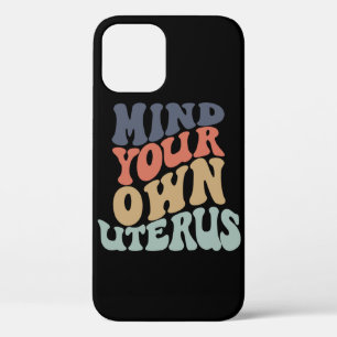 Denk aan je eigen Uterus feminist iPhone 12 Hoesje
