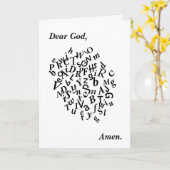 Denk aan je gebeden kaart (Gele Bloem)