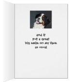 Denk aan je Hallo glimlachen van Dog Fun (Binnen (Rechts))