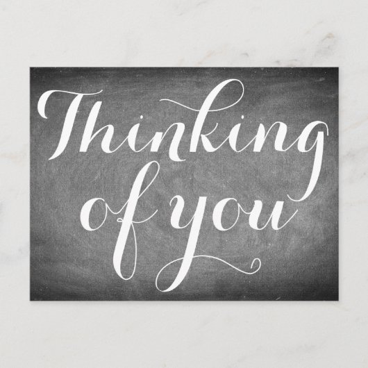 Denk aan je handschrift Typografie Black White Briefkaart (Voorkant)