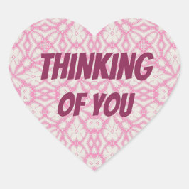 Denk aan je hartsticker hart sticker