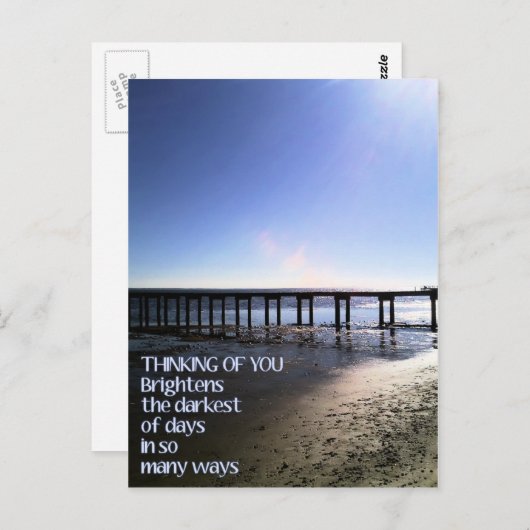 Denk aan je Helderheid op mijn dag Briefkaart (Voorkant / Achterkant)