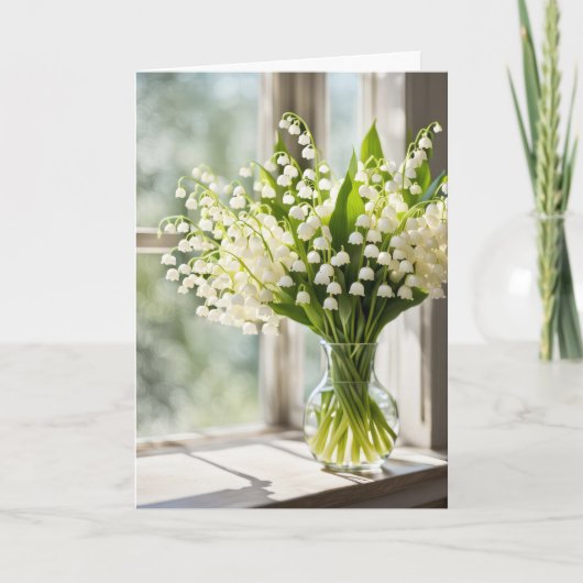 Denk aan je Lily van de Valley Kaart (Voorkant)