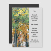 Denk aan je Magnetisch Wenskaart (Voorkant / Achterkant)