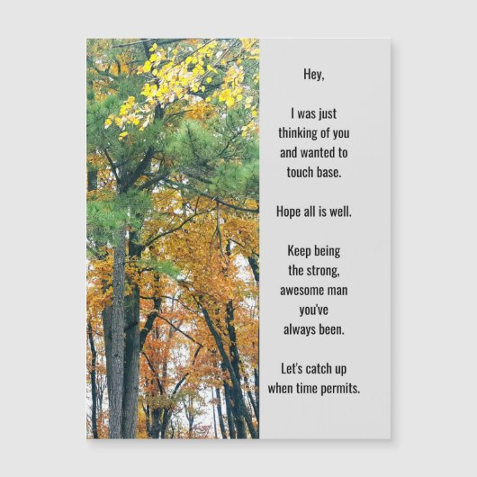 Denk aan je Magnetisch Wenskaart (Voorkant)