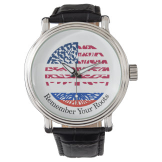 Denk aan je roots horloge