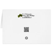 Denk aan je sneeuwbedekte roze tulp (Achterkant Horizontaal)