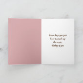 Denk aan je teddybeer kaart (Binnen)