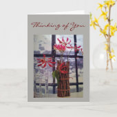 **DENK AAN JE** THANKSGIVING KAART (Gele Bloem)