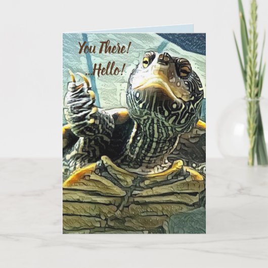 Denk aan je Turtle Kaart (Voorkant)