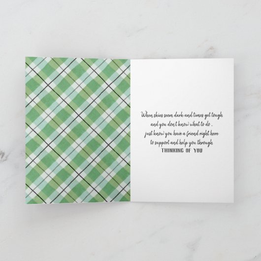 Denk aan je Waterverf Daisy Kaart (Binnen)