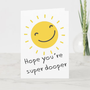 Denk aan je zonneschijn kaart