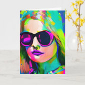 Denk aan je zus kaart (Gele Bloem)