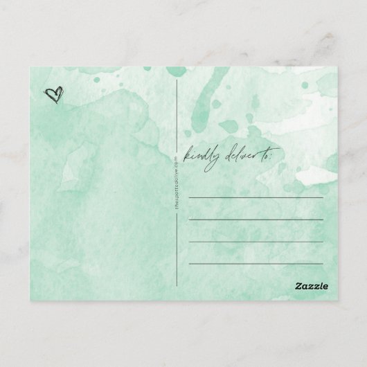 Denk aan jou briefkaart (Achterkant)