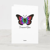 Denk aan jou, Butterflies Kaart (Achterkant)
