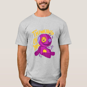 Denk Aan Jou Griezelfluffig Popontwerp T-shirt