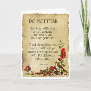 Denk aan jou: Isaiah 41:10, Oorspronkelijke Natuur Kaart