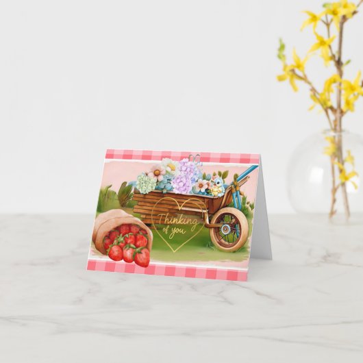 Denk aan jou kaart (Gele Bloem)