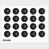 Denk aan jou Mardi Gras Voodoo Doll Ronde Sticker (Vel)