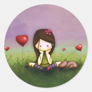 Denk aan jou ronde sticker