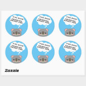 Denk aan jou ronde sticker (Vel)