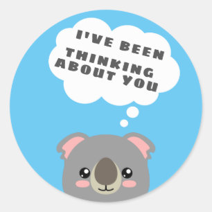 Denk aan jou ronde sticker