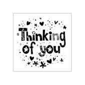 Denk aan jou 	rubberstempel (Afrduk)