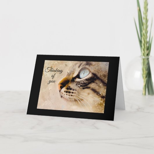 Denk aan Jou Van de Kat Vouwkaart Kaart (Voorkant)