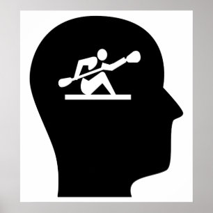 Denk aan Kayakking Poster