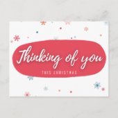 Denk aan kerstmis briefkaart (Voorkant)