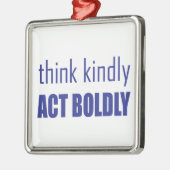 Denk aan Kindly, Act Bolly Metalen Ornament (Links)