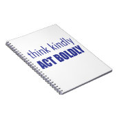 Denk aan Kindly, Act Bolly Notitieboek (Rechterzijde)