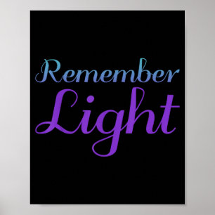 Denk aan licht ontwerp voor suïcidepreventie poster