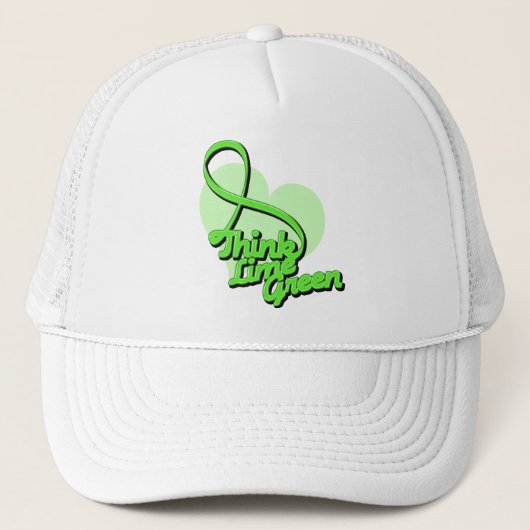 Denk aan Lime Green Lymphoma Trucker Pet (Voorkant)