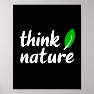 Denk aan natuur poster