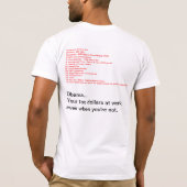 Denk aan Obama in 2012 T-shirt (Achterkant)