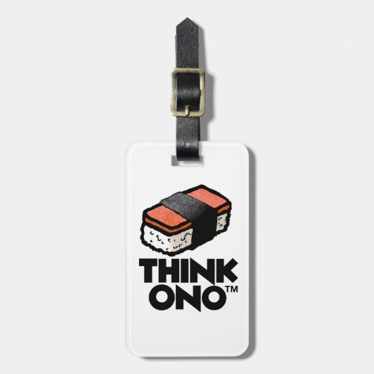 Denk aan Ono 1 hormoon spam Musubi Snack Bagagelabel (Voorkant verticaal)