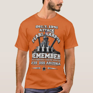 Denk aan Pearl Harbor USS Arizona T-shirt