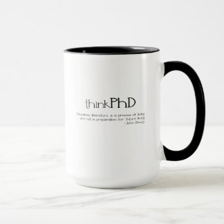 Denk aan PhD dubbelzijdige Mok